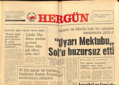 Hergün Gazetesi 5 Ocak 1980 - Waldheim İrandan Eli Boş Olarak Dönüyor GZ80998 - 1