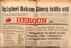 Hergün Gazetesi 6 Ekim 1979 - Hasan Fehmi Güneş İstifa Etti GZ103639 - 1