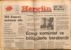 Hergün Gazetesi 6 Kasım 1978 - Türkeş Ecevit Komünist Ve Bölücülerle Beraberdir GZ66336 - 1