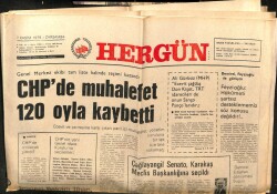Hergün Gazetesi 7 Kasım 1979 - CHPde Muhalefet 120 Oyla Kaybetti GZ103641 - 2
