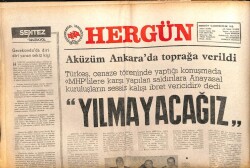 Hergün Gazetesi 8 Aralık 1979 - Prof.Orhan Tütengil Öldürüldü GZ103606 - 2