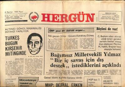 Hergün Gazetesi 8 Haziran 1980 - MHPDerhal Erken Seçime Gidilmesi Şarttır GZ66460 - 1