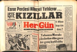 Hergün Gazetesi 8 Nisan 1966 - Esrar Perdesi Aralanıyor İşte Kızıllar GZ103730 - 1