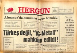 Hergün Gazetesi 9 Ağustos 1979 - Türkeş Değil İG-Metall Mahkum Edildi GZ66330 - 2