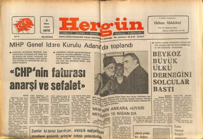 Hergün Gazetesi 9 Nisan 1978 - Üstat Necip Fazıl Büyük Doğuyu Çıkarıyor GZ87285 - 1