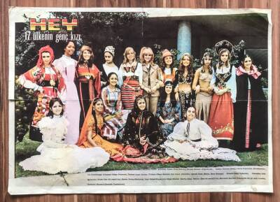 Hey 17 Ülkenin Genç Kızı (Büyük Boy)İnce Kağıt KRT7945 - 1