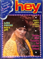 Hey Dergisi 18 Şubat 1976 Sayı: 14 - Ajda Pekkan - Esin Afşar - Güzide Kasacı - Ersen Dadaşlar - Sevda Aktolga - Nazan Şoray - Ediz Hun NDR91716 - Gökçekoleksiyon