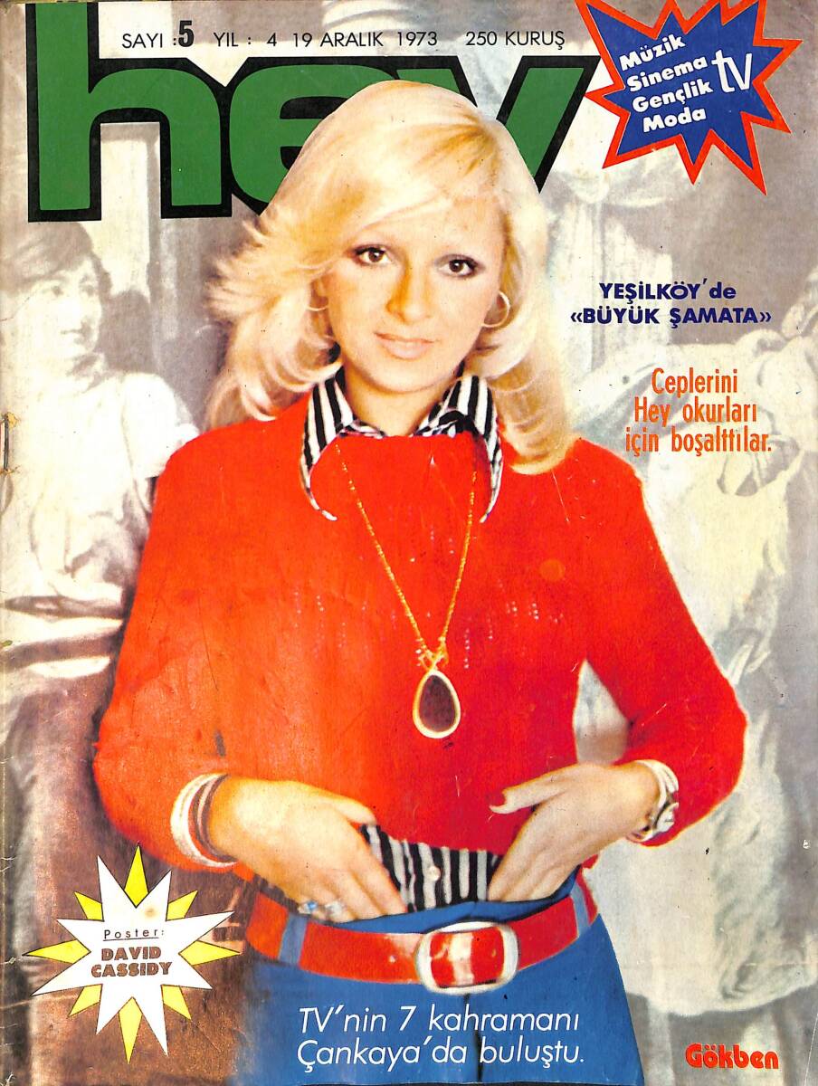Hey Dergisi 19 Aralık 1973 Sayı : 5 - Gönlünde Yaşattığı Assolistlik Saltanatını Kuramayan Barış Manço NDR90812 - 1