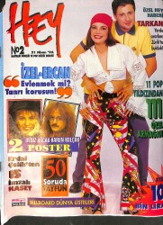 Hey Dergisi 21 Nisan 94 No:2 zel -Ercan- Poster Deniz Arcak, Harun Kolçak - Tarkan NDR93082 - Gökçekoleksiyon