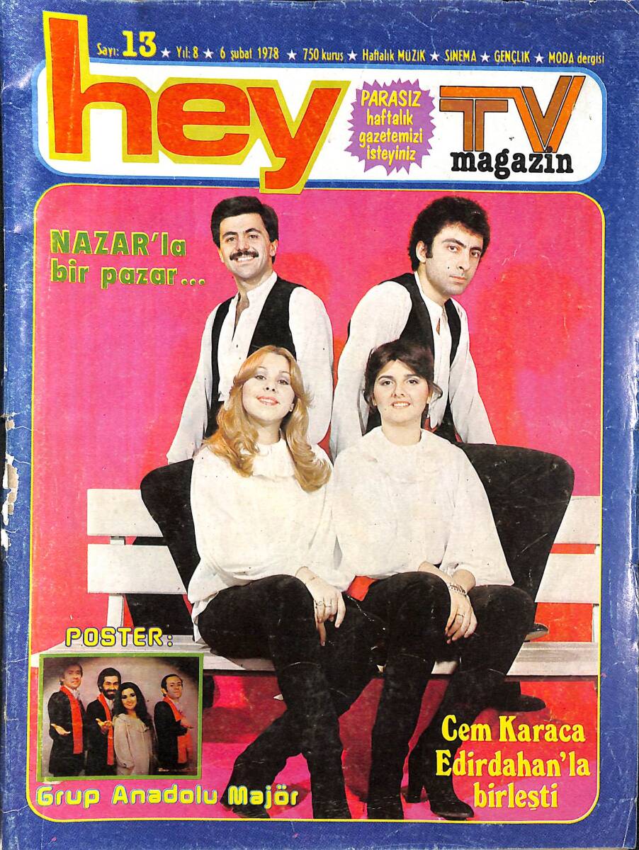 Hey Dergisi 6 Şubat 1978 Sayı : 13 - Gönül Akkor : '' Bana Gülenleri Utandırıyorum '' NDR89152 - 1