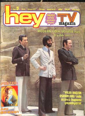 Hey Magazin Dergi - 28 Kasım 1977 - Led Zeppelin, Ajda Pekkan, Filiz Akın, Cahit Oben, Ayşe Mine NDR84731 - 1