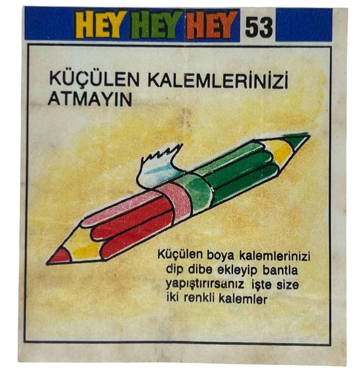 HEY Sakız Kağıdı No 53 Sakız Kağıdı Stickers SKZ1013 - 3