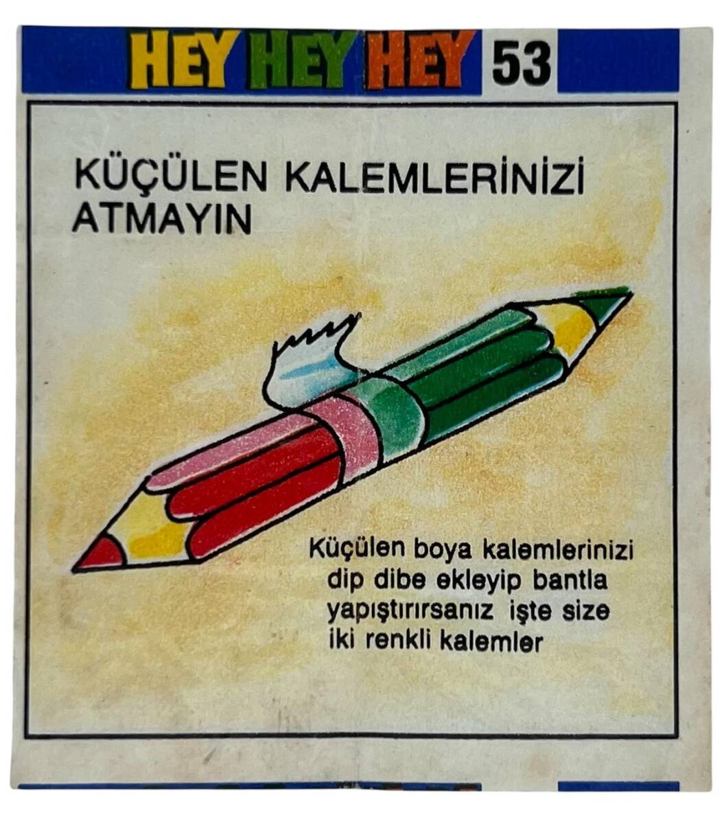 HEY Sakız Kağıdı No 53 Sakız Kağıdı Stickers SKZ1014 - 3