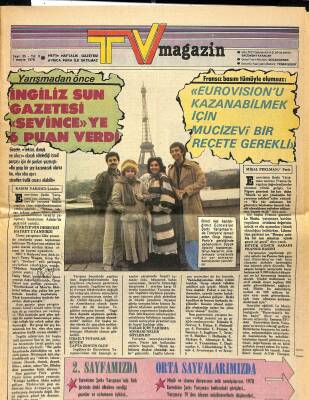 Hey Tv Magazin 1 Mayıs 1978 - Mişal Perlman, Kasım Yargıcı, Izhar Cohen, Türkan Şoray, Semiha Yankı, Tarık Akan NDR84775 - 1