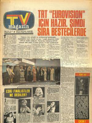 Hey Tv Magazin 12 Eylül 1977 - Atilla Atasoy, Füsun Önal, Serter Bağcan, Bilgen Bengü, Toto, Filiz Akın NDR84762 - 1