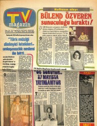 Hey Tv Magazin 23 Mayıs 1977 - Bülend Özveren, Angie Dickinson, Earl Holliman, Sami Ayanoğlu, Aysel Mutlu NDR84759 - Gökçekoleksiyon