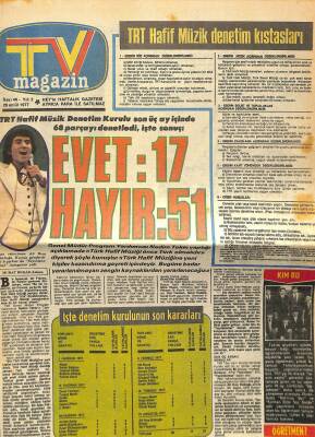Hey Tv Magazin 26 Eylül 1977 - Arman Talay, Filiz Akın, Castlebar, Kemal Sunal, Aydemir Akbaş NDR84764 - 1