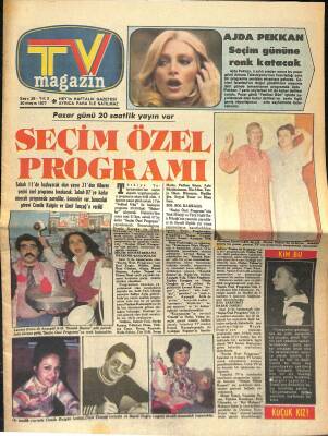 Hey Tv Magazin 30 Mayıs 1977 - Levent Kırca, Ayşegül Atik, Ajda Pekkan, Nurhan Damcıoğlu, Ayten Gökçer, Neşe Karaböcek, Ayşe Onarır NDR84768 - 1