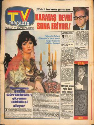 Hey TV Magazin Dergisi 11 Nisan 1977 Sayı 22 - Ayla Algan, Emel Sayın Ve Beyaz Kelebekler NDR81942 - 1