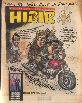Hıbır Mizah Dergisi 15 Ekim 1992 Sayı 181 NDR80853 - 1