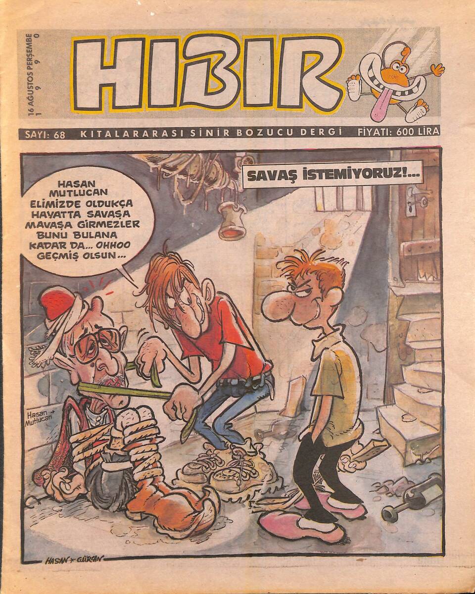 Hıbır Mizah Dergisi 16 Ağustos 1990 Sayı 68 NDR95257 - 1