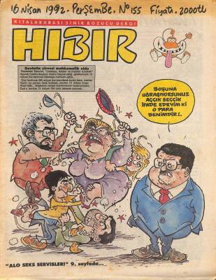 Hıbır Mizah Dergisi 16 Nisan 1992 Sayı 155 NDR80836 - 1