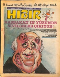 Hıbır Mizah Dergisi 16 Temmuz 1992 Sayı 168 NDR95309 - Gökçekoleksiyon