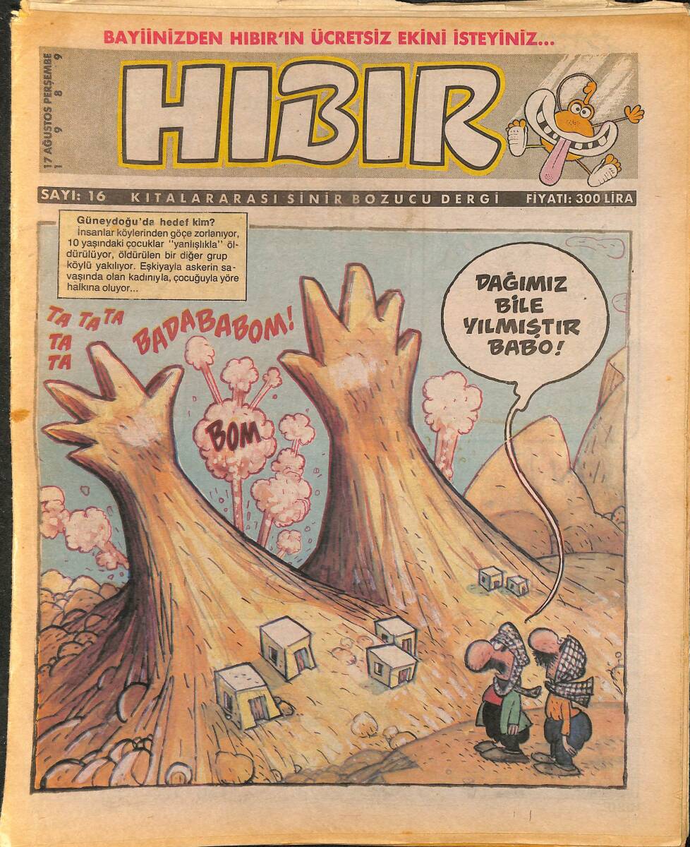 Hıbır Mizah Dergisi 17 Ağustos 1989 Sayı 16 NDR95323 - 1