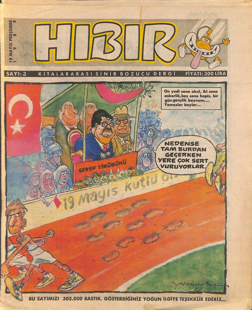 Hıbır Mizah Dergisi 18 Mayıs 1989 Sayı 3 NDR95330 - 1