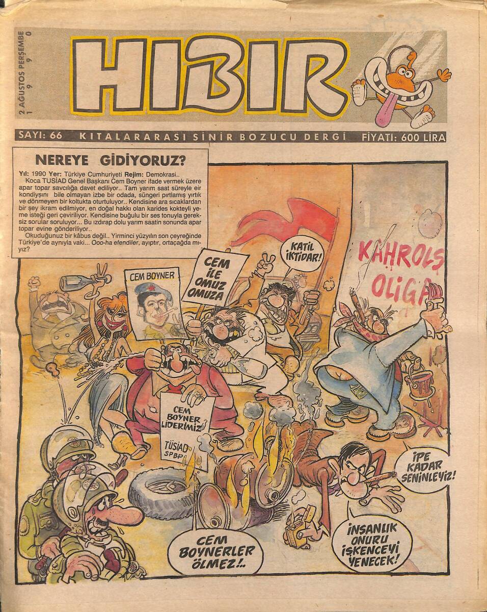 Hıbır Mizah Dergisi 2 Ağustos 1989 Sayı 66 NDR95327 - 1