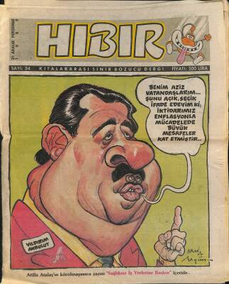 Hıbır Mizah Dergisi 21 Aralık 1989 Sayı 34 NDR78292 - 1