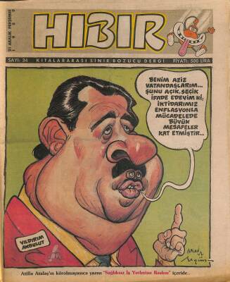 Hıbır Mizah Dergisi 21 Aralık 1989 Sayı 34 NDR81063 - 1
