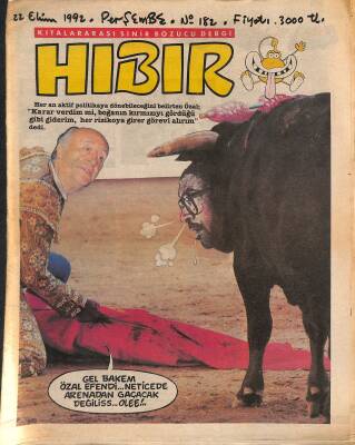 Hıbır Mizah Dergisi 22 Ekim 1992 Sayı 182 NDR80854 - 1