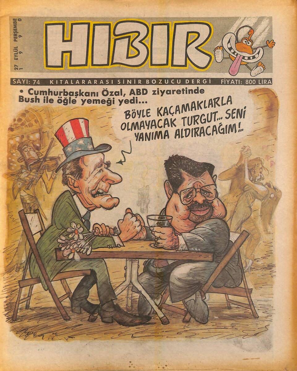 Hıbır Mizah Dergisi 22 Kasım 1990 Sayı 82 NDR95300 - 1