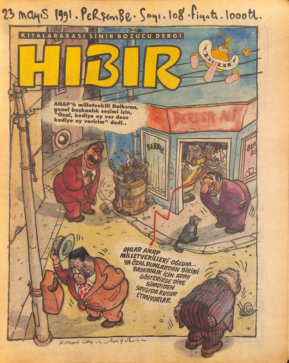 Hıbır Mizah Dergisi 23 Mayıs 1991 Sayı 108 NDR95306 - 1