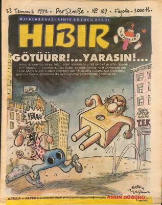 Hıbır Mizah Dergisi 23 Temmuz 1992 Sayı 169 NDR80841 - 1