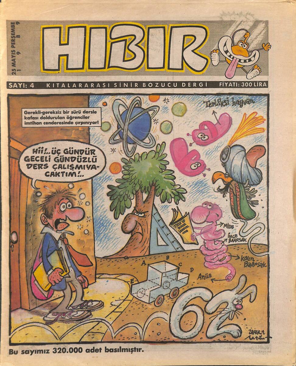Hıbır Mizah Dergisi 25 Mayıs 1989 Sayı 4 NDR95331 - 1