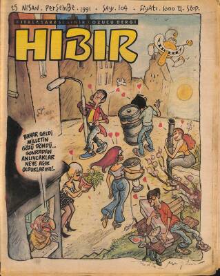 Hıbır Mizah Dergisi 25 Nisan 1991 Sayı 104 NDR80906 - 1