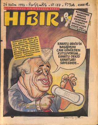 Hıbır Mizah Dergisi 26 Kasım 1992 Sayı 187 NDR80859 - 1