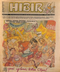 Hıbır Mizah Dergisi 27 Aralık 1990 Sayı 187 NDR80916 - Gökçekoleksiyon