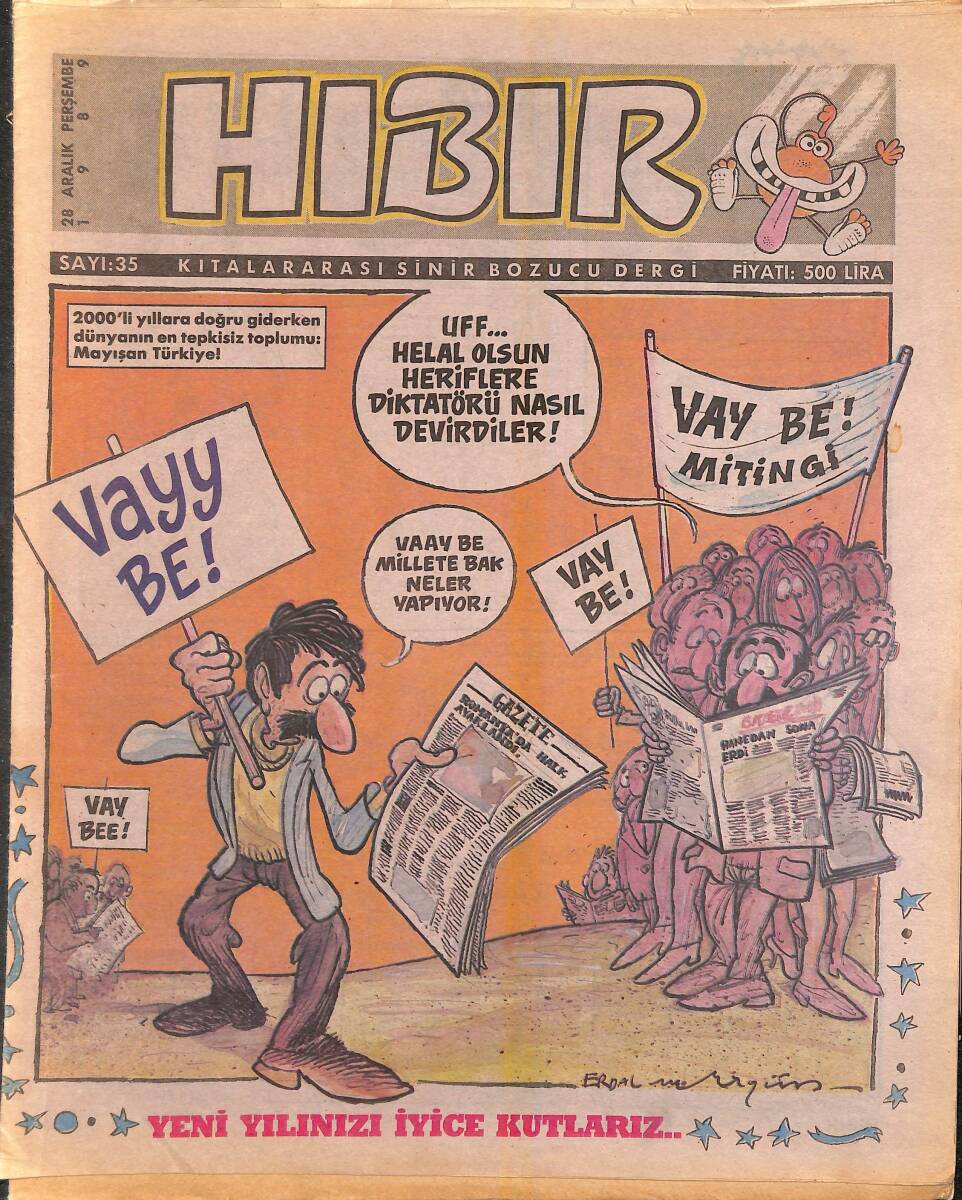 Hıbır Mizah Dergisi 28 Aralık 1989 Sayı 35 NDR95255 - 1