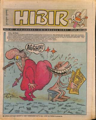 Hıbır Mizah Dergisi 28 Haziran 1990 Sayı 61 NDR80927 - 1