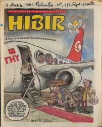Hıbır Mizah Dergisi 5 Aralık 1991 Sayı 136 NDR80817 - Gökçekoleksiyon