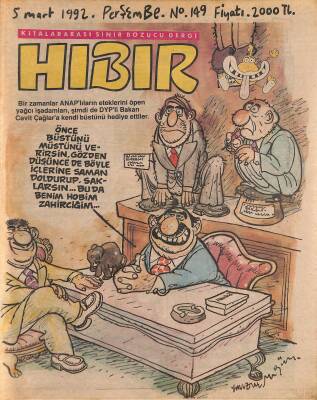 Hıbır Mizah Dergisi 5 Mart 1992 Sayı 149 NDR80830 - 1