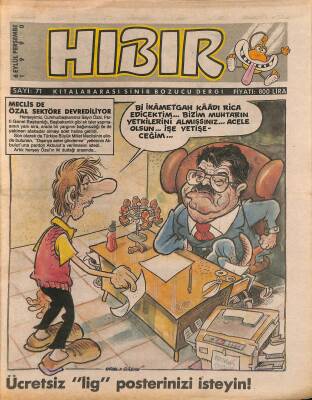 Hıbır Mizah Dergisi 6 Eylül 1990 Sayı 71 NDR81074 - 1