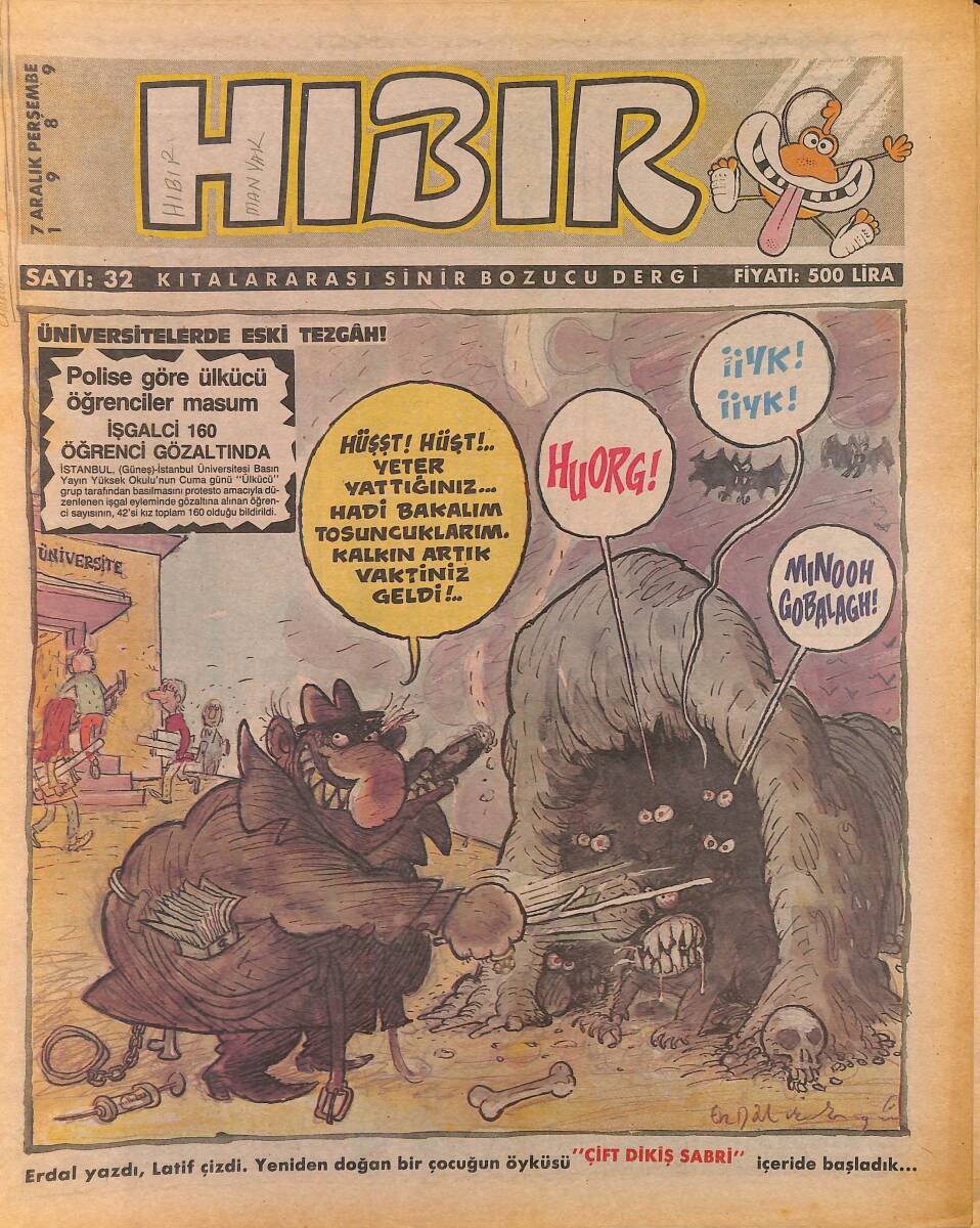 Hıbır Mizah Dergisi 7 Aralık 1989 Sayı 32 NDR95293 - 1