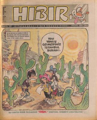 Hıbır Mizah Dergisi 7 Eylül 1989 Sayı 19 NDR81103 - 1