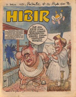 Hıbır Mizah Dergisi 7 Kasım 1991 Sayı 132 NDR80893 - 1
