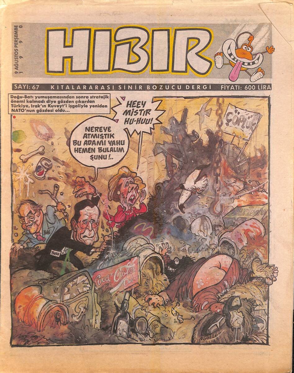 Hıbır Mizah Dergisi 9 Ağustos 1990 Sayı 67 NDR95256 - 1
