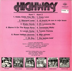 Highway – Kiddy Kiddy, Kiss Me (1982 - Holland) LP PLK19005 - 2